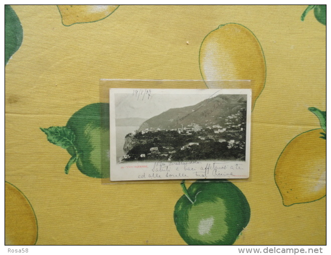 VICO EQUENSE Panorama Viaggiata 1907 - Napoli