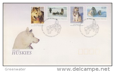 AAT 1994 Huskies 4v   FDC Ca Kingston Tas (21063) - FDC