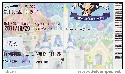 Disney Passeport Entreecard JAPON * TOKYO DISNEYLAND Passport (1231) JAPAN * 1 DAY PASSPORT Adult - Disney