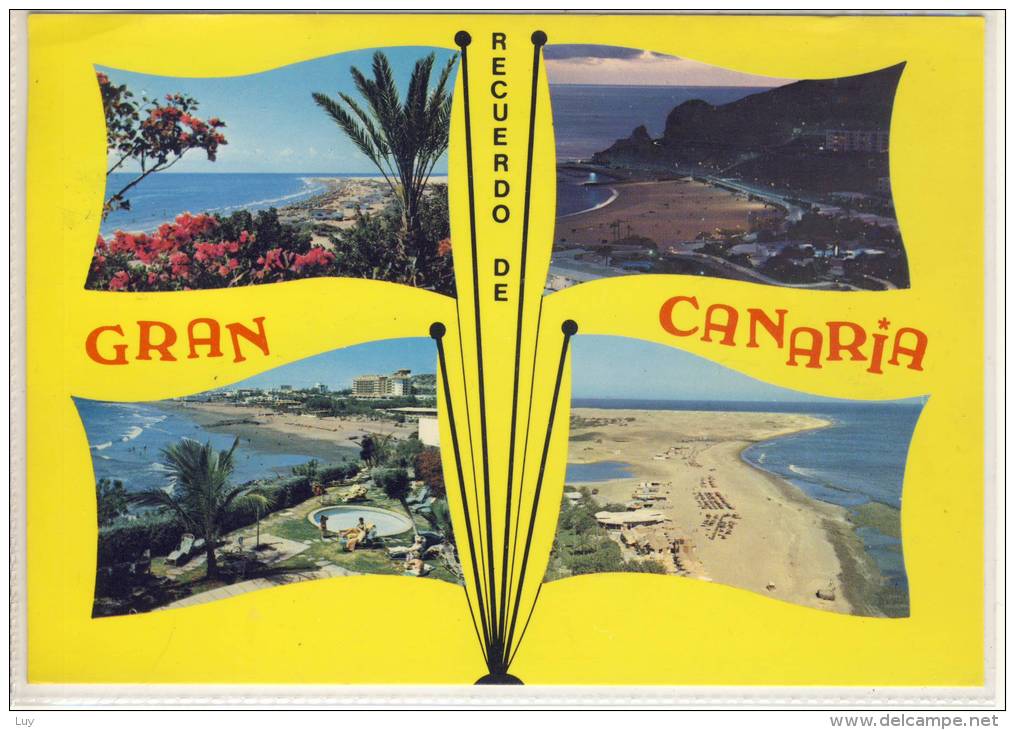 Recuerdo De GRAN CANARIA - Multi View, Aspectos Diverso,  Nice Stamp - Gran Canaria