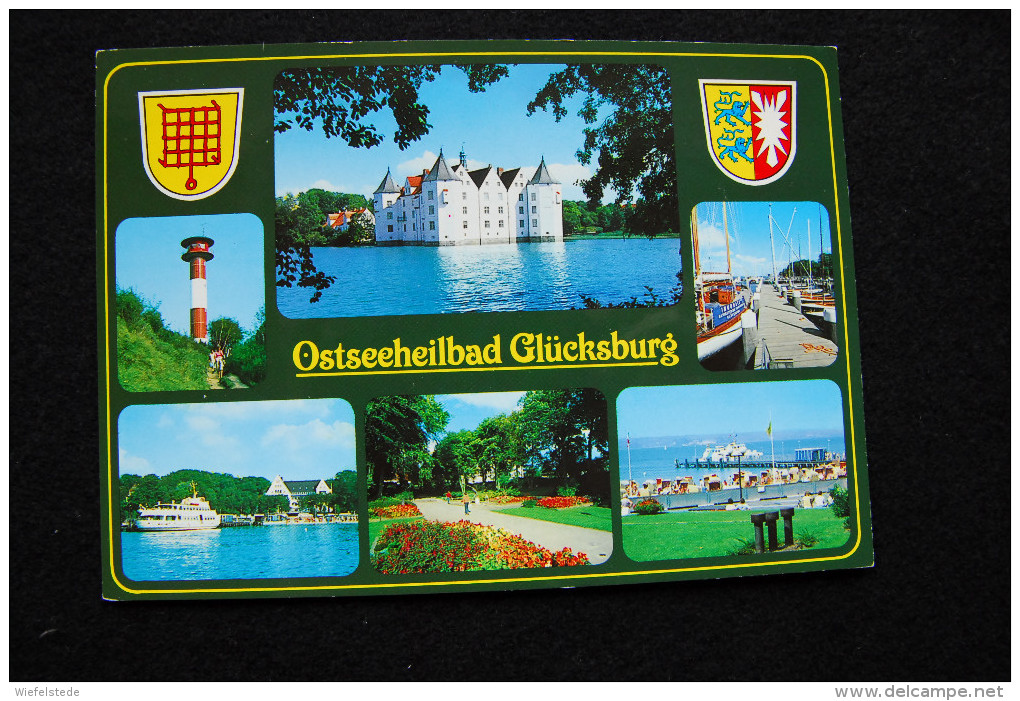 A364 - Ostseeheilbad Glücksburg - Multivuekarte - Ungelaufen Unused - Gluecksburg