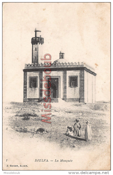 ALGERIE - DJELFA - La Mosquée - 2 Scans - Djelfa