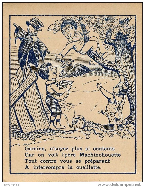 Chromo - Carte Devinette Ancienne - Authentique Et D´époque -**Personnages, Objets Ou Animal à Découvrir**- Voir Scan - Autres & Non Classés