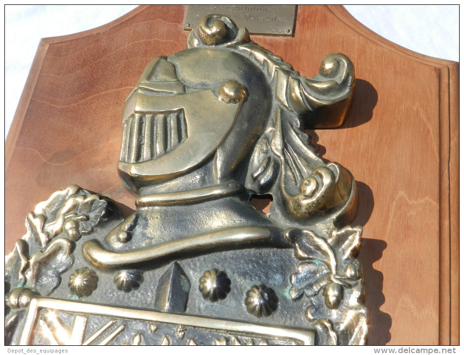 ENORME PLAQUE BRONZE GENDARMERIE SAINT PIERRE & MIQUELON   !!! à voir  !!!!