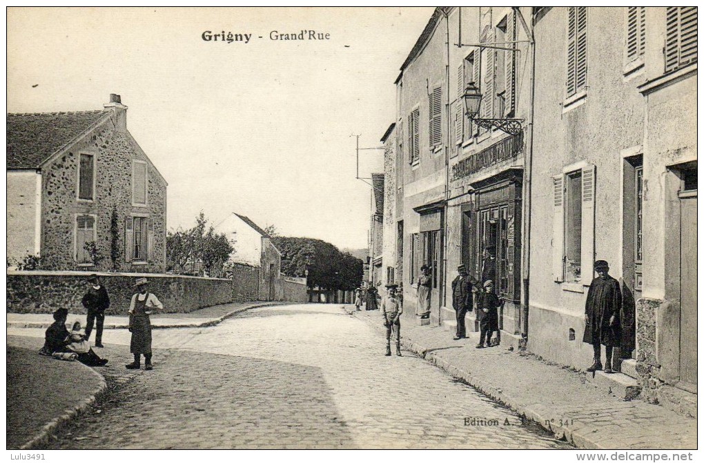 CPA - GRIGNY (91) - La Grand'Rue - Grigny