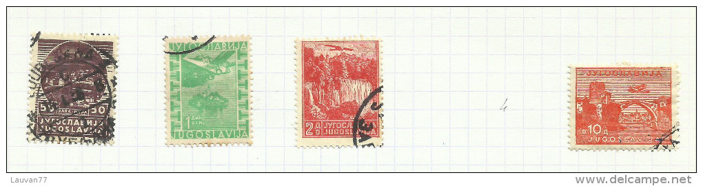 Yougoslavie Poste Aérienne N°1 à 5 Cote 6 Euros - Luftpost