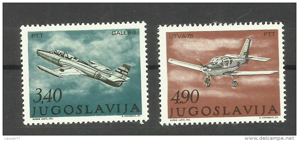 Yougoslavie Poste Aérienne N°49, 56, 57 Neufs Avec Charnière*  Cote 4.25 Euros - Aéreo