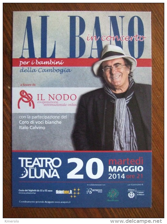 AL BANO Carte Postale - Chanteurs & Musiciens