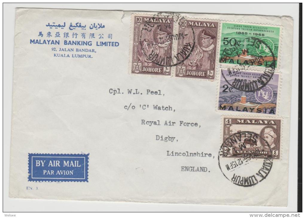 Mly023/ MALAYSIEA -  Kuala Lumpur Nach England 1965 - Malaysia (1964-...)