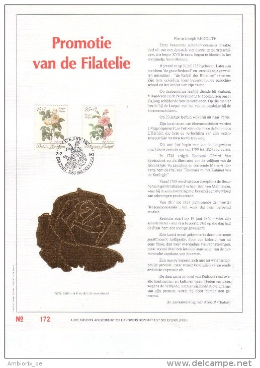 Carte Max Gold - Version Néerlandaise - Nederlandse Uitgave  -  Promotie Van De Filatelie 2353-54 - 1981-1990