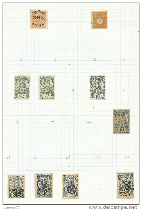 Yougoslavie Journaux N°1, 2, 5, 6, 8, 12, 18 à 20, 22 Cote 6.10 Euros - Timbres Pour Journaux