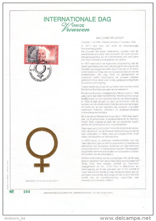 Carte Max Gold - Version Néerlandaise - Nederlandse  Uitgave -  Internationale Dag Van De Vrouwen - 2360 - 1981-1990
