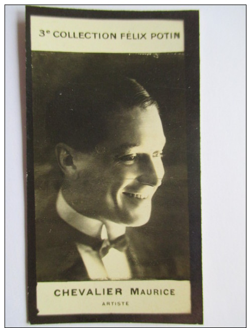 Maurice CHEVALIER   - Photo Bromure - 3ème  Collection (La Plus Rare) Felix Potin - Célébrités