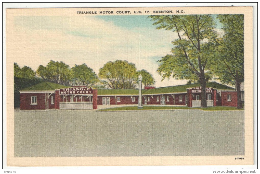 Triangle Motor Court, U.S. 17, Edenton, N.C. - Autres & Non Classés