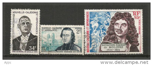 Personnalités: General De Gaulle,Molière,Mgr Douarré.  3 T-p Oblitérés. Cote 14,50 € - Used Stamps