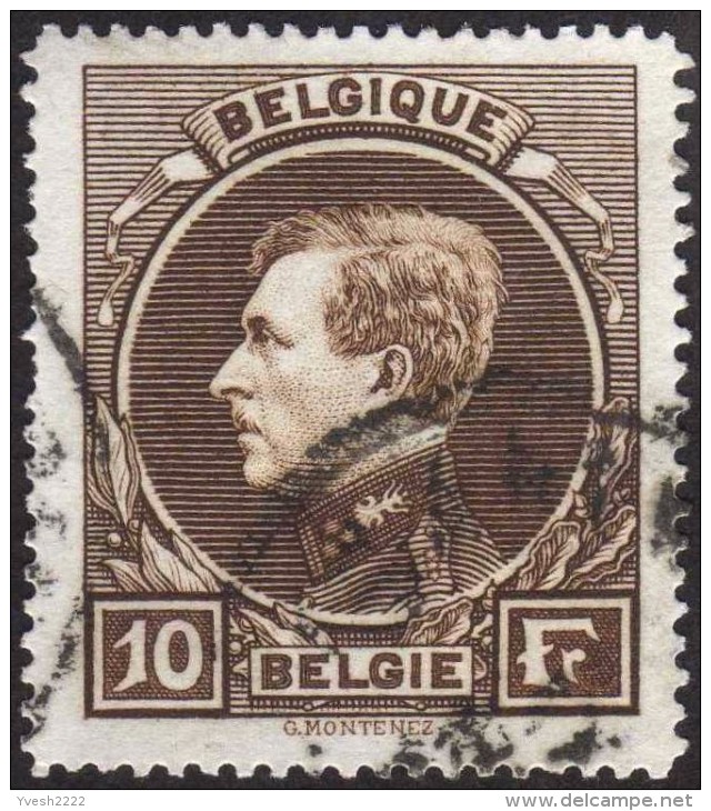 Belgique 1929 COB 289, 10 F Montenez Oblitéré - 1929-1941 Gran Montenez