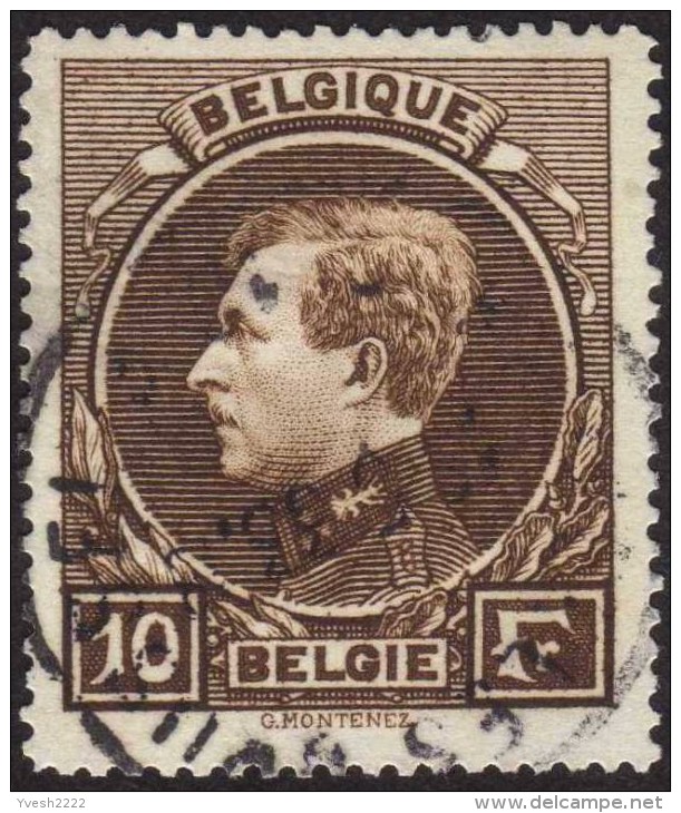 Belgique 1929 COB 289, 10 F Montenez Oblitéré - 1929-1941 Big Montenez