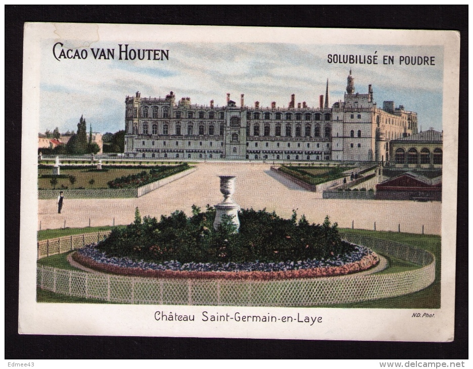 Grande Chromo-photo Cacao Van Houten, Château De Saint-Germain-en-Laye - Van Houten