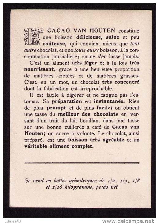 Grande Chromo-photo Cacao Van Houten, Château De Saint-Germain-en-Laye - Van Houten