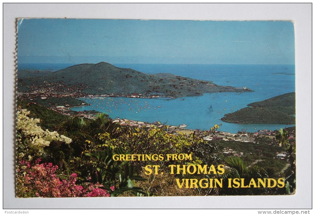 St. Thomas, Virgin Islands, Charlotte Amalie - Basic  View - Nice Stamp - Jungferninseln, Amerik.