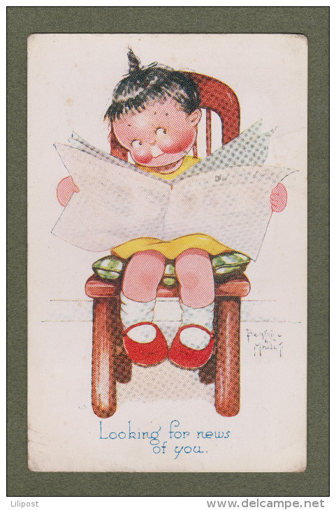 Cp Signée Beatrice Mallet - 1931 - Tuck Oilette - Enfant, Children, Kinder, Journal, Newspaper - Mallet, B.