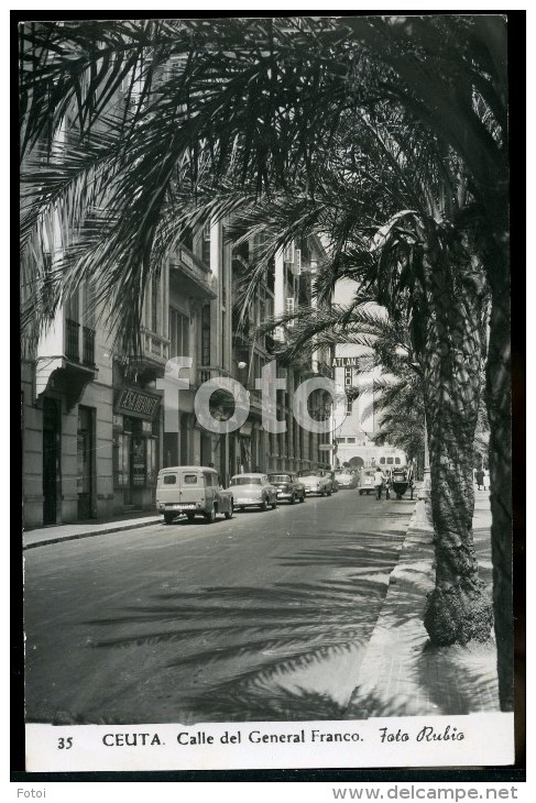 OLD REAL PHOTO POSTCARD CASA BERNET CEUTA ESPAÑA SPAIN AFRICA FOTO RUBIO CARS VOITURES BORGWARD ISABELLA - Ceuta