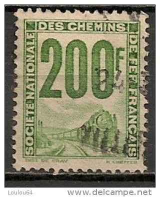 Timbres - France - Colis Postaux  - 1944-1947 - S.N.C.F.-  200 F - Train - - Gebraucht