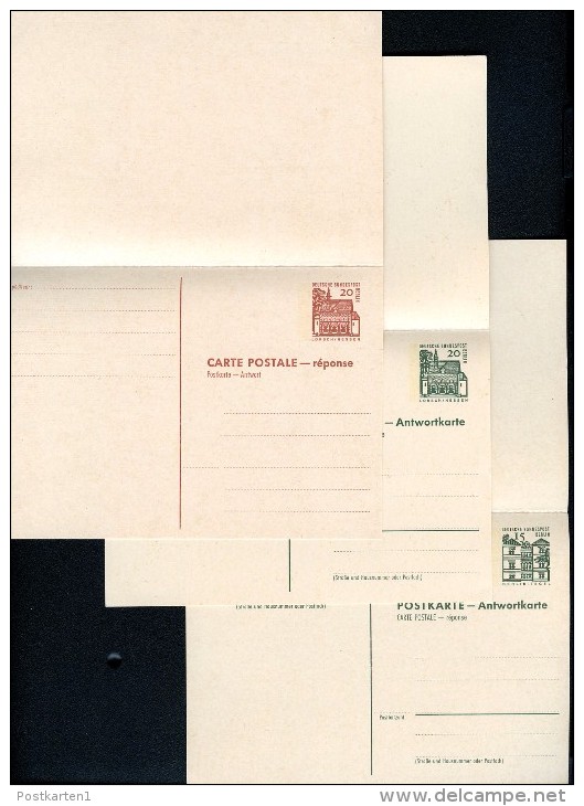 BERLIN P64-69  Postkarten Serie BAUWERKE I ** 1965-66  Kat. 33,50 € - Cartes Postales - Neuves