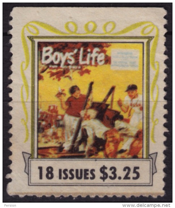 Boys' Life Magazine For SCOUT SCOUTS - Used LABEL / CINDERELLA - Oblitérés