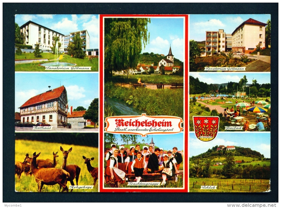 GERMANY  -  Reichelsheim  Multi View  Used Postcard As Scans  (stamp Removed) - Odenwald