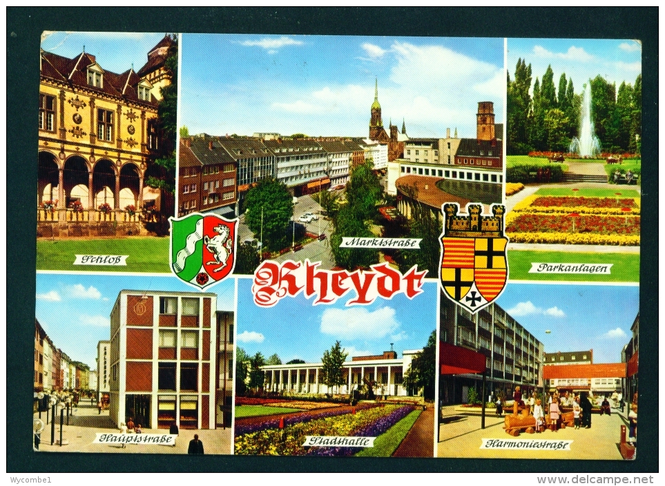 GERMANY  -  Rheydt  Multi View  Used Postcard As Scans - Mönchengladbach