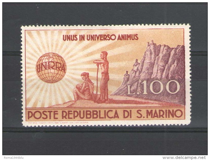 SAN MARINO 1946 UNRRA ** MNH - Nuevos