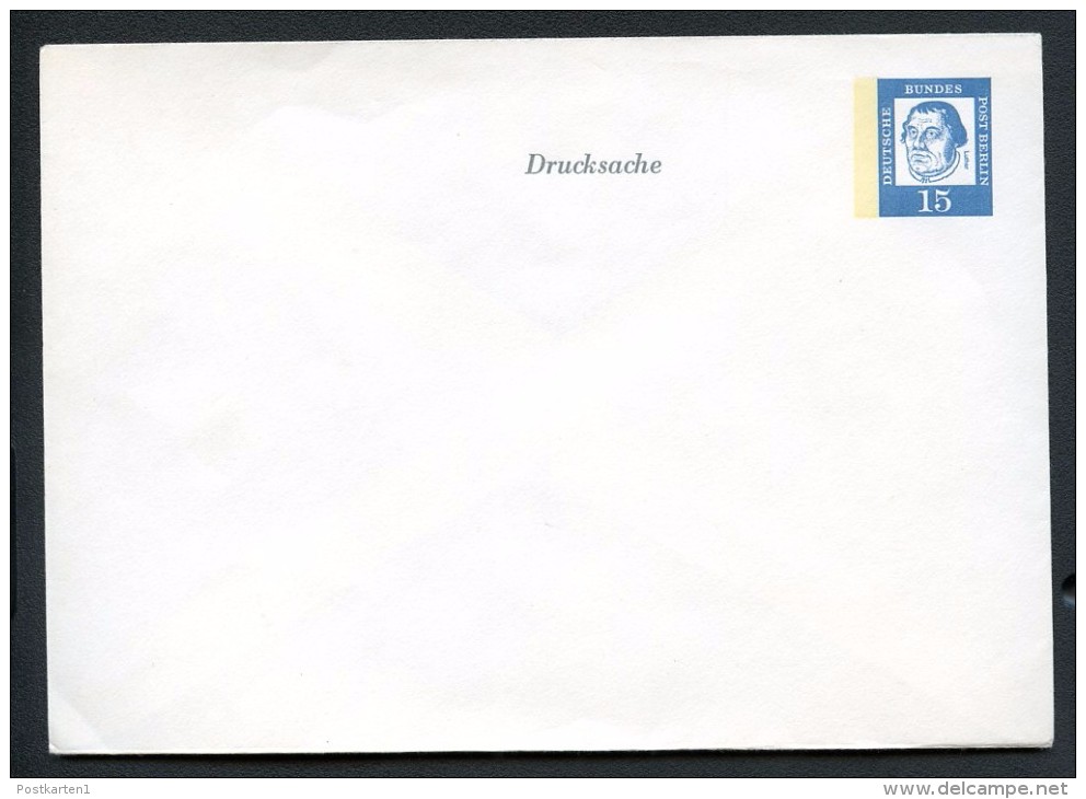 BERLIN PU30 A2/001 Privat-Umschlag DRUCKSACHE ** 1963  NGK 8,00 € - Privatumschläge - Ungebraucht