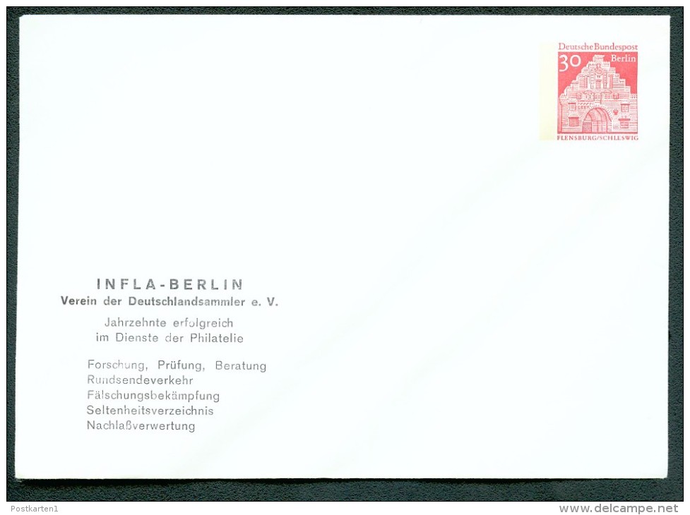 BERLIN PU38 B1/001 Privat-Umschlag INFLA-BERLIN ** 1969  NGK 8,00 € - Privatumschläge - Ungebraucht