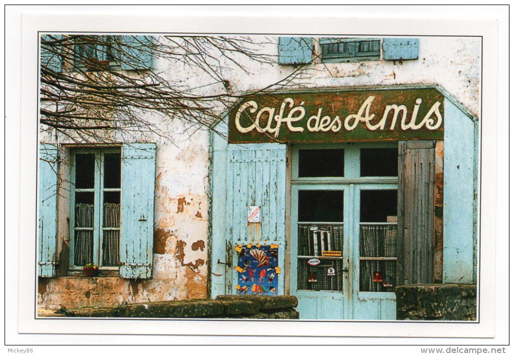 Commerce--Café Des Amis---à Localiser---- Cpm N° 174316  éd Marcou - Cafes