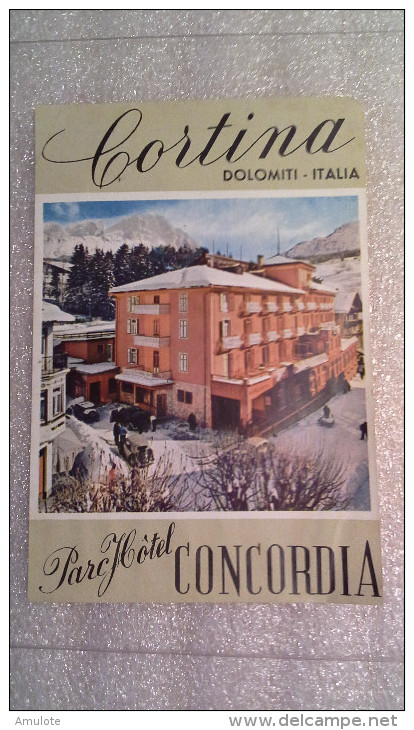 Parc Hôtel Concordia Cortina Dolomiti - Italia - Italy-Italie - Adesivi Di Alberghi