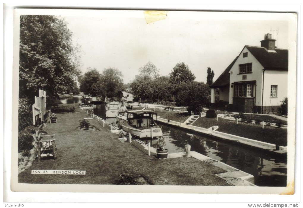 CPSM BENSON LOCK (Angleterre-Oxfordshire) - Canal Et écluse - Sonstige & Ohne Zuordnung