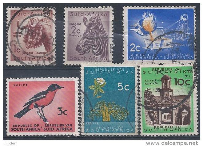 Afrique Du Sud N° 235-236-266-268-269-271 Obl. - Used Stamps