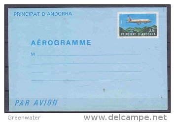Andorra Fr. 1985 Aerogramme Unused (21085) - Ganzsachen & Prêts-à-poster