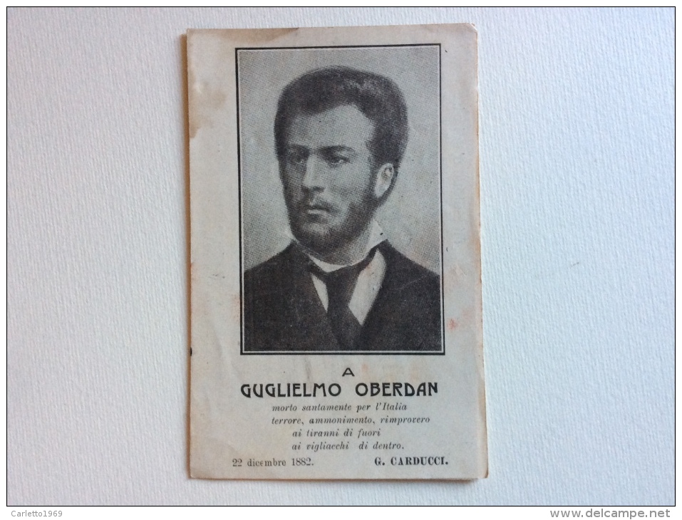 Guglielmo Oberdan Cartolina Che Si Apre Non Viaggiata Ottimo Stato F.p. - Personaggi Storici