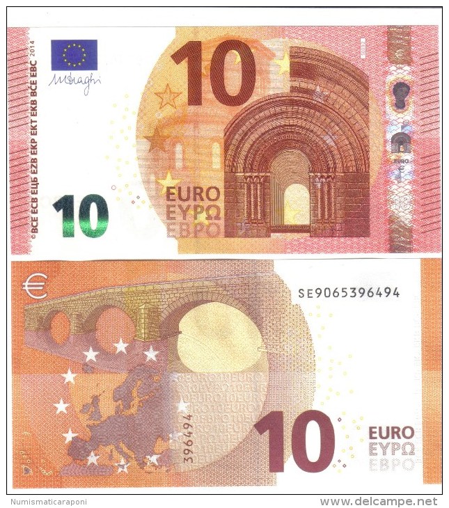 10 €  ITALIA FDS UNC Serie S003 Se DRAGHI  Cod.€.097 - 10 Euro