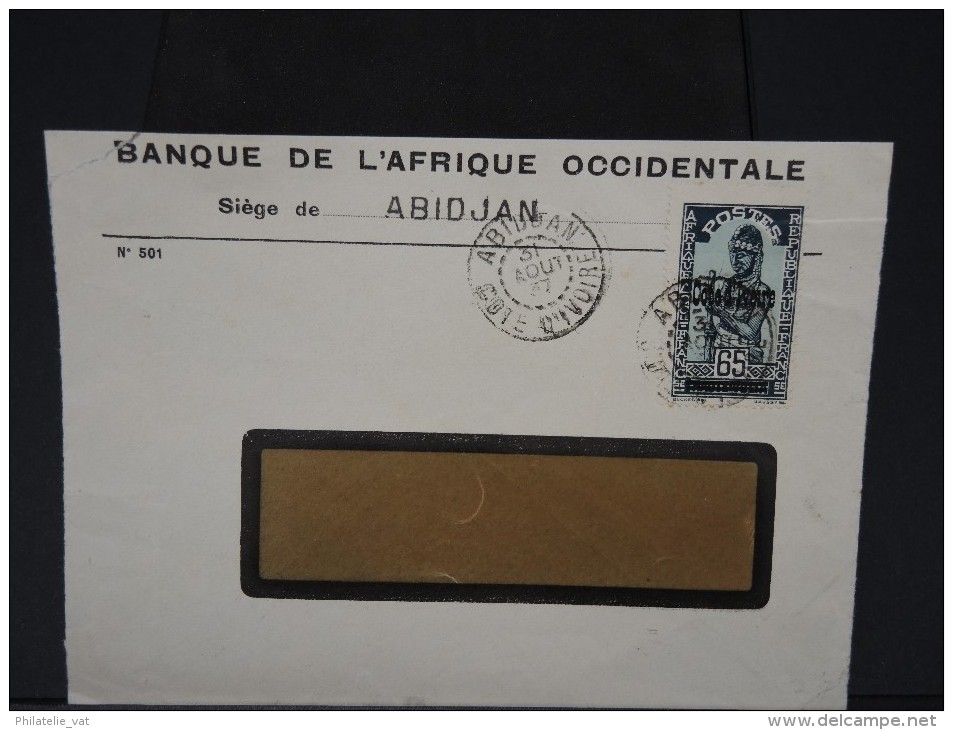 FRANCE- COTE D IVOIRE LETTRE  COMMERCIALE DE ABIDJAN VERS LES BOUCHES DU RHONE  1937 A VOIR  LOT P3527 - Cartas & Documentos