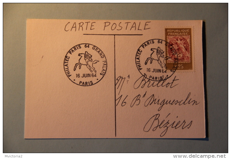 PHILATEC , PARIS, Le 16 Juin 1964 - Stamps (pictures)