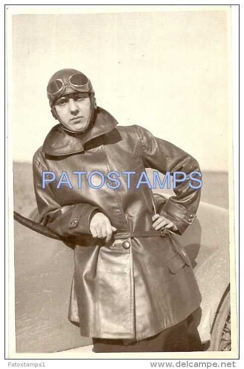 7550 AUTOMOBILE CAR MAN RACER REAL PHOTO  POSTAL POSTCARD - Altri & Non Classificati