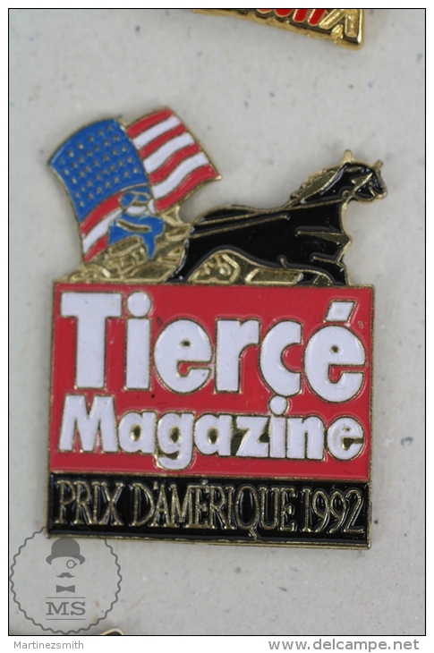 Tiercé Magazine - Prix Damerique 1992- Horse Racing - Pin Badge #PLS - Otros & Sin Clasificación