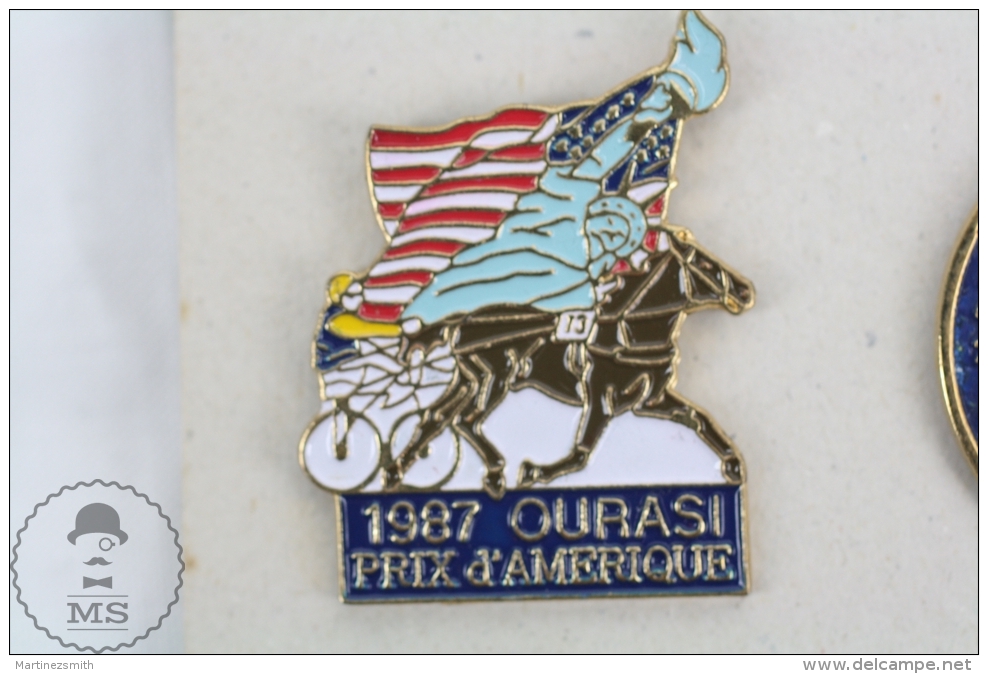 1987 Ourasi Prix D´Amerique - Horse Racing - Pin Badge #PLS - Otros & Sin Clasificación