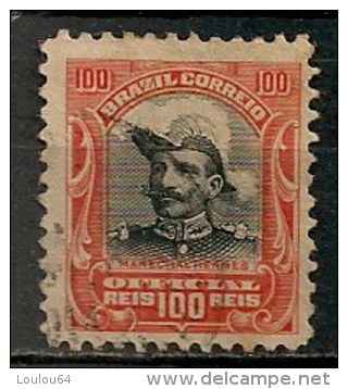 Timbres - Amérique - Brésil - 1913 - Official - 100 Reis - - Service