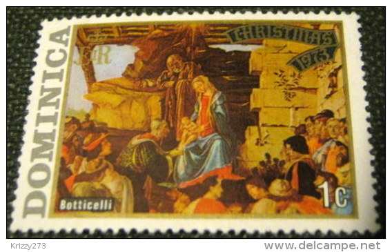 Dominica 1973 Christmas Botticelli 1c - Mint - Dominique (...-1978)