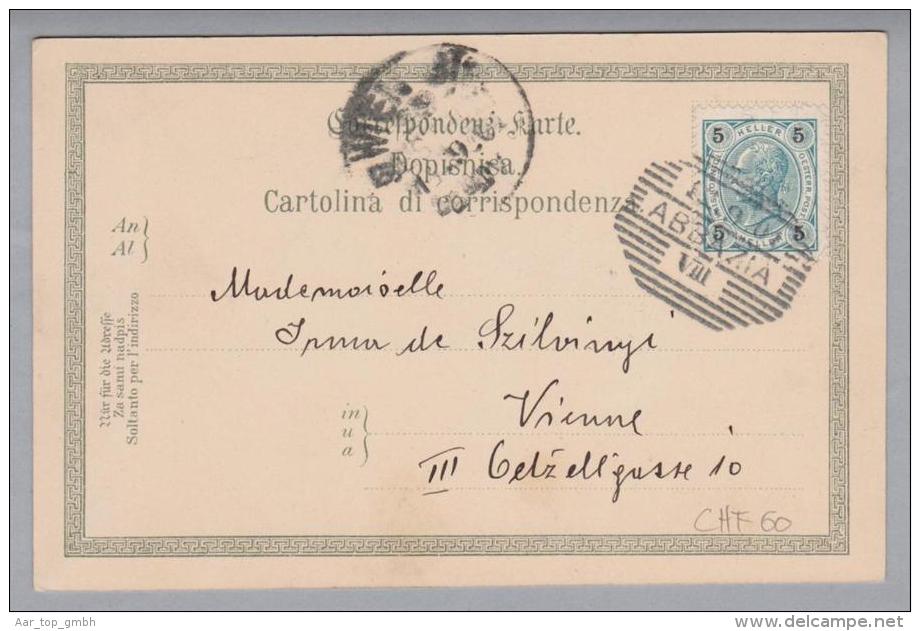 AK Kroatien Abbazia (Opatiga)1901-09-11 Künstlitho Z.Frank - Croatie