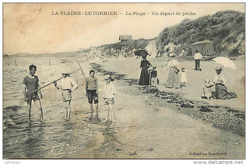 Depts Div - Loire Atlantique -ref AA253- La Plaine -le Cormier - Un Depart De Peche  - - La-Plaine-sur-Mer